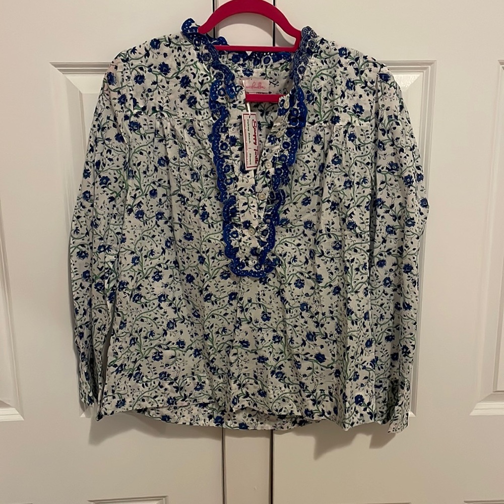 Small Mary Marshmallow Blouse, NWT
